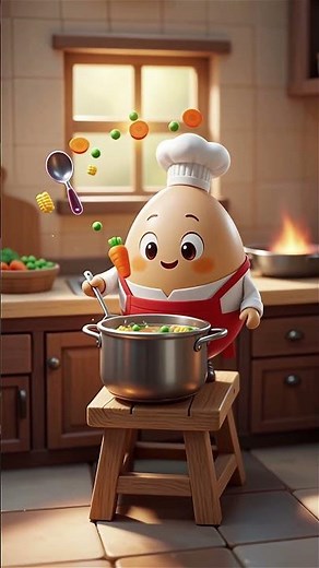 Chef Egg in Mini Kitchen World! 🥚👨‍🍳✨ | Cute Cooking Animation