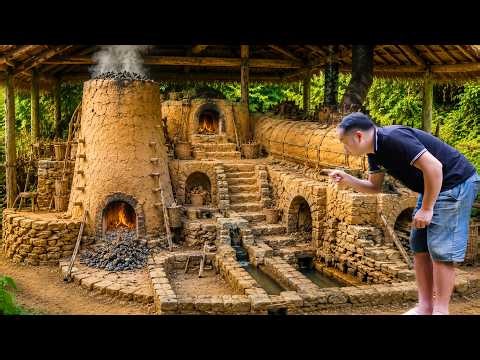 Primitive Technology Mastery: Constructing an Ancient Iron Furnace
