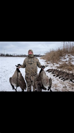 LFG GO BOYS finishing this month out strong silly goose’s. #goosehunt #waterfowl #avianxdecoys #hunting