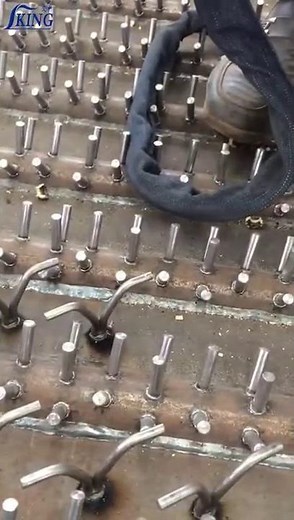 Refractory anchor welding, boiler tube stud welding contact jennifer@shearstud.net