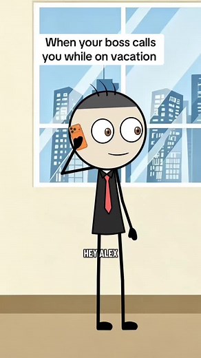 Boss Calls During Vacation: Hilarious Animated Short