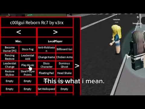 Roblox Exploiting - 1000 Player Shop game || RC7