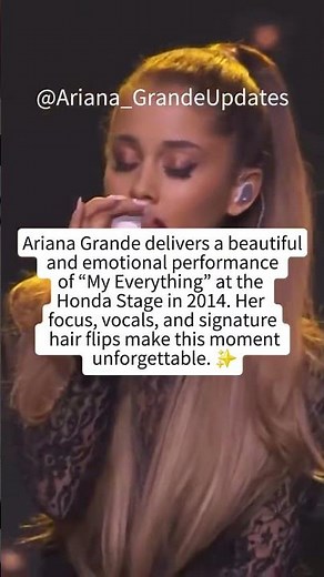 Ariana Grande’s STUNNING “My Everything” Performance Honda Stage at iHeartRadio Theater (2014) ✨🎤