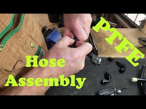 How to assemble PTFE hoses for fuel or oil lines