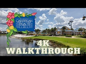 Disney's Caribbean Beach Resort 4K Walkthrough | Explore the Stunning Landscapes and Amenities!