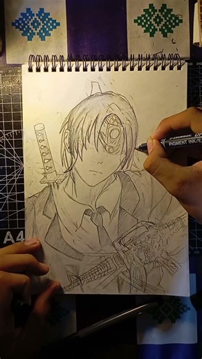 drawing aki hayakawa gun devil#fyp #drawing #akihayakawa