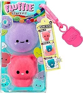 Fluffie Stuffiez Round Candy and Gummy Bear Minis Collectible Feature - Surprise Reveal Unboxing Soft and Squishable Tactile Play Fidget DIY