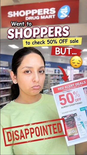 I Went to Shoppers for the 50% OFF Sale... 🤫😵🥲| Was It Worth It? #shoppingexpert #shortsfeed #yt