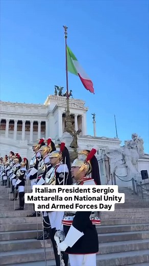 1.3K views · 73 reactions | Get @reshare_app • @italyinus Italian President Sergio Mattarella laid a wreath at the Altare della Patria in Rome for Italy’s National Unity and Armed Forces Day  | Consulate General of Italy in New York | Facebook