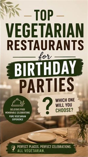 🌿 Top 5 Veg Restaurants for Birthday Celebrations in Chennai (Worth Checking Out!)