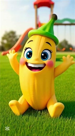 Cute Baby Fruits Introduce Themselves While Sliding Down the Playground Slide 🍉🍓🍌#cute #cutebaby