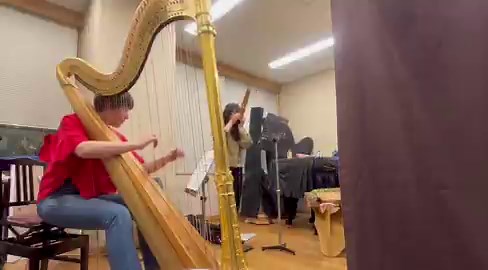 この曲は5月5日、浜離宮でのリサイタルでお箏と演奏します！他にもハープと笙のデュオやトリオ、笙の妖怪、新垣隆さんやソプラノ根本真澄さん達との夢十夜を元にした即興演奏など。歴史の中に消えた幻の正倉院楽器“ウ"（1オクターブ低い笙）も演奏します！