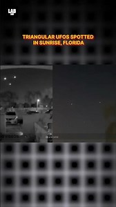 Shocking Footage: Multiple Triangular UFOs Caught On Camera in Sunrise, Florida! #shorts #lab360