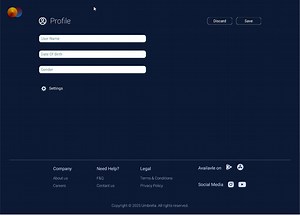 interactive flow from profile to setting page
