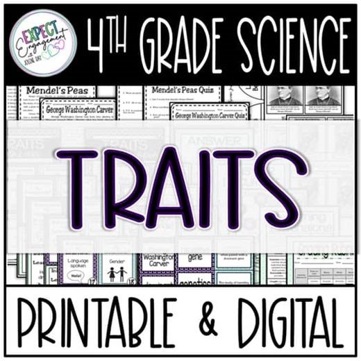 4th Grade Science TEKS Based / Traits / Printable & Digital
