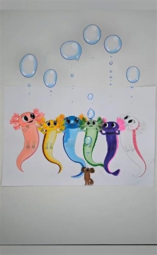 Can AI dream?... Axolotl Family edition! 🦎✨