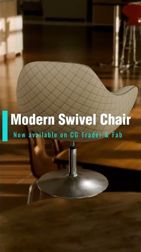 Modern Swivel Chair | Realistic | 3D modeling