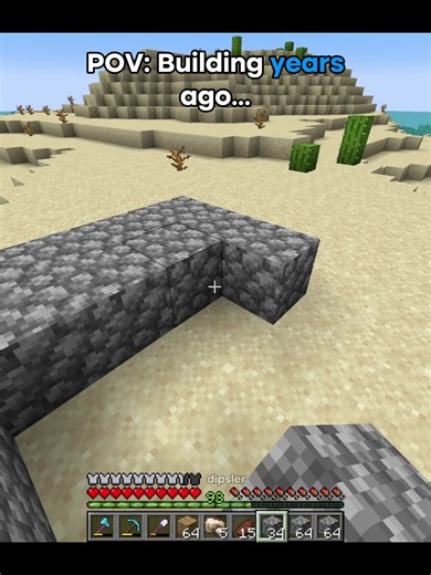 2016 vs 2026 minecraft building | #minecraft #minecraftmemes #minecraftbuilds