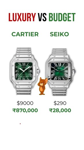 Cartier vs Seiko, Luxury vs Budget: Which Side Are You On? #watch