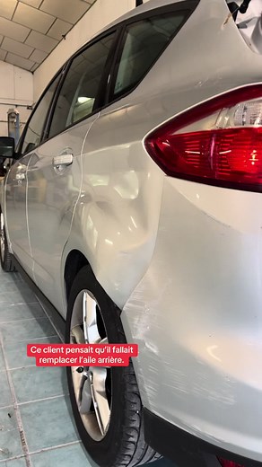 Réparation efficace d'une aile arrière de voiture