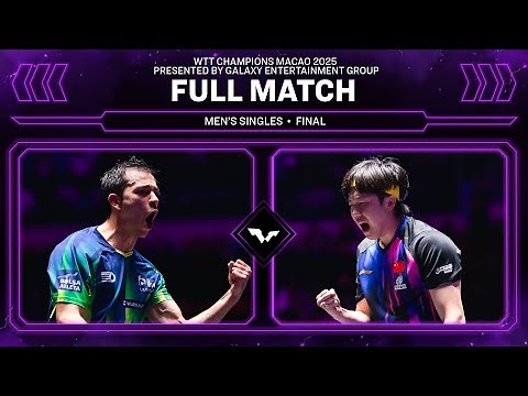 FULL MATCH | Hugo Calderano vs Wang Chuqin | MS Final | #WTTMacao 2025