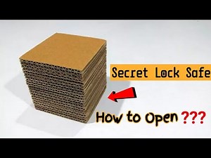 How To Make Safe From Cardboard || DIY Invisible Lock Safe