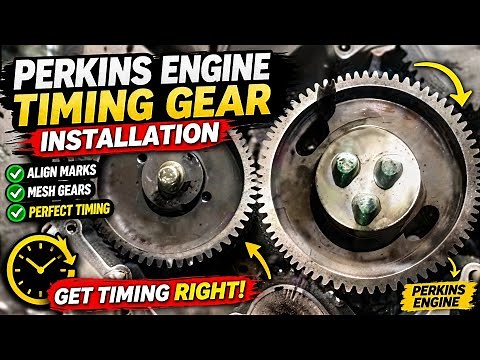 Perkins diesel Engine Timing gear installation easy method for beginners.Generator engine timing.