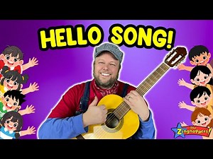 Kids Sing Along Song: The Hello Song | Toot Toot Time with Conductor Jack! | Preschool Greeting Song