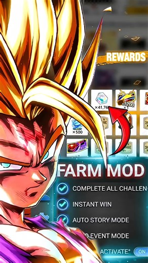 41,000 Chrono Crystals 💎🔥 | DB Legends Farm Mod 6.16.0 #dragonballlegends #dblegends #shorts