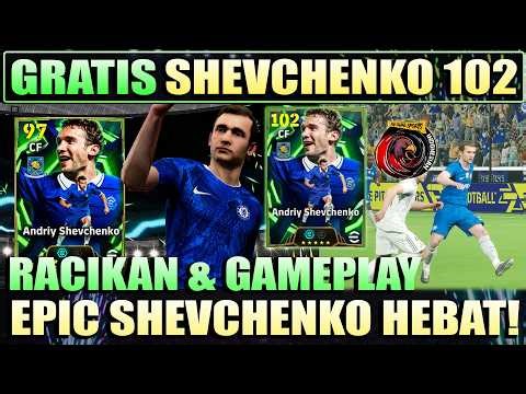 GRATIS EPIC SHEVCHENKO !! RACIKAN & GAMEPLAY !! BANTAI SEMUA LAWAN !! JAGO BANGET BRO !!