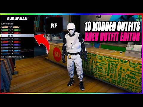 GTA V Online 1.64 ║*XDEV OUTFIT EDITOR*║ 10 BEST MALE MODDED OUTFITS USING XDEV ║+Showcase ║ PC