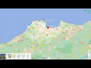 Where on the map is the capital of Algeria - Algiers