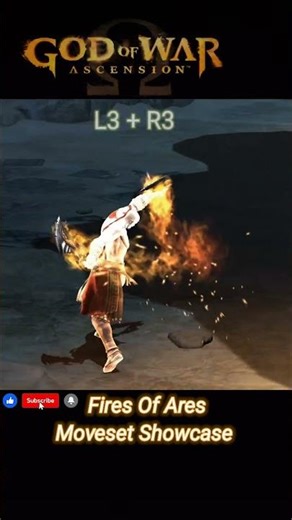 Kratos Fire of Ares GOD OF WAR ASCENSION 🔥 Moveset Showcase #kratos #godofwarascension #godofwar