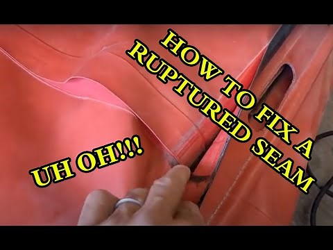 How I Fix Ruptured Seams On Inflatable Boats!!!