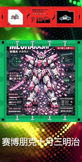 🌸 Cherry Blossom Mech Blooms Holographic Petals! #AnimeMecha #3DMecha