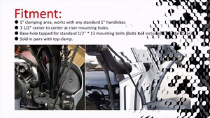 Goldfire Motorcycle Handlebar Risers Extension Kit Harley Handle Bar Riser Straight Fit For Universal 1 inch Handlebars M8 Softail Street Bob Breakout 2018 2019 2020 2021 2022 (Chrome, 6")