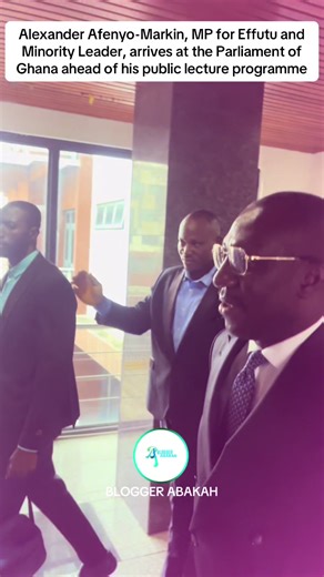 Alexander Afenyo-Markin, MP for Effutu and Minority Leader, arrives at the Parliament of Ghana ahead of his public lecture programme #bloggerabakah #ghana #winneba #effutu #parliament