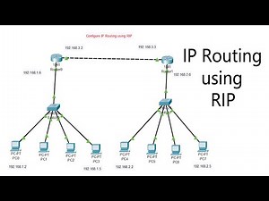Configure IP routing using RIP in Hindi | RIP using 2 routers, 2 Switches, 8 PC