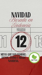 En Navidad abundan los mitos que te dejan con más hambre, no con más salud: los “detox” que no detoxifican nada, el ayuno para compensar que termina en atracón y el famoso “da igual, es Navidad”, que suele durar dos semanas. La realidad es más simple: estructura básica, proteína, verduras, ritmo y disfrutar sin culpa. Menos mitos, más criterio. #fuerzabasadaenevidencia | Pelayo Fernández Cidón
