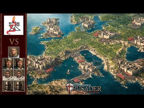 1v7 Most Powerful AI (Epic Europe at War) - Stronghold Crusader Definitive Edition