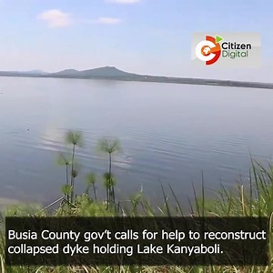 2.6K views · 136 reactions | Busia County gov’t calls for help to reconstruct collapsed dyke holding Lake Kanyaboli. | Citizen TV Kenya | Facebook