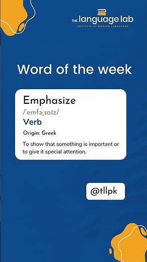 Improve Your English: What Does “Emphasize” Mean?