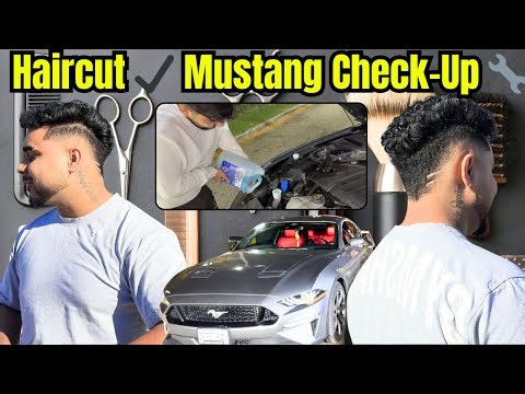 New Look Haircut Vlog Indian & Mustang Maintenance After Work! 💈🚗💨