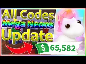 ⭐ALL Adopt Me Codes EVER *🎁17 CODES* • ✨Mega Neon Pets Update • 🎉NEW 2020 April