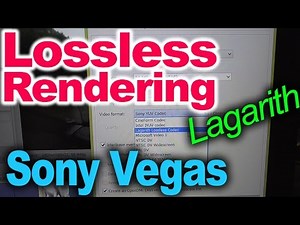 Lossless video Rendering in Vegas Pro (Lagarith)