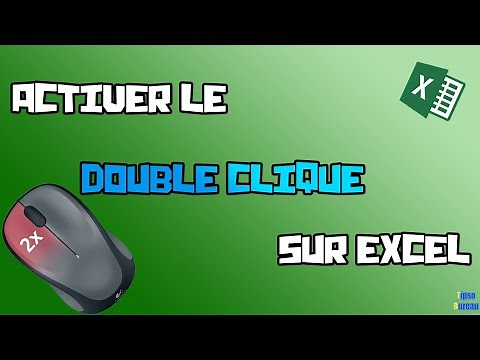 Comment activer le double clique sur Excel ?