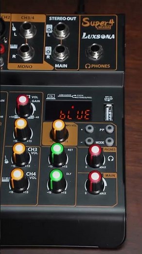 LUXSONA Audio Mixer 4 channel professional mini mixer signal amplifier soundcard USB Bluetooth