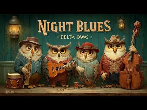 MIDNIGHT SWAMP BLUES JAM 🦉🎸✨ LEGENDARY OWL BAND LIVE! MAGICAL DELTA NIGHT VIBES 🌙🔥