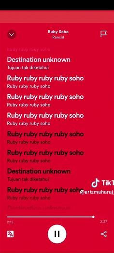 Lirik dan Arti Ruby Soho - Rancid