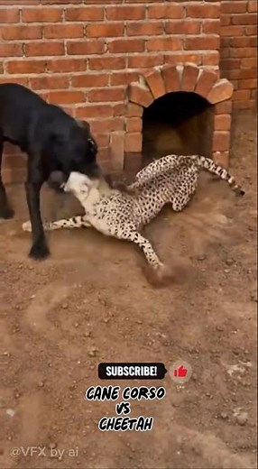 The iron jaws and teeth of the cane corso brought the jaguar to the ground.part-2 😱